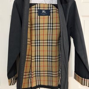 Burberry Black Hooded Work Jacket